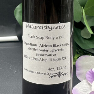 Naturals by Nette - Liquid Black Soap - 8oz