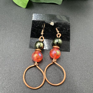 TwistedRoseMetal - Earrings Red