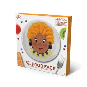 Ms Food Face - Dinner Plate - Grl Dk