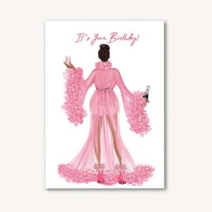 Eat Cake Drink Champagne Birthday Card